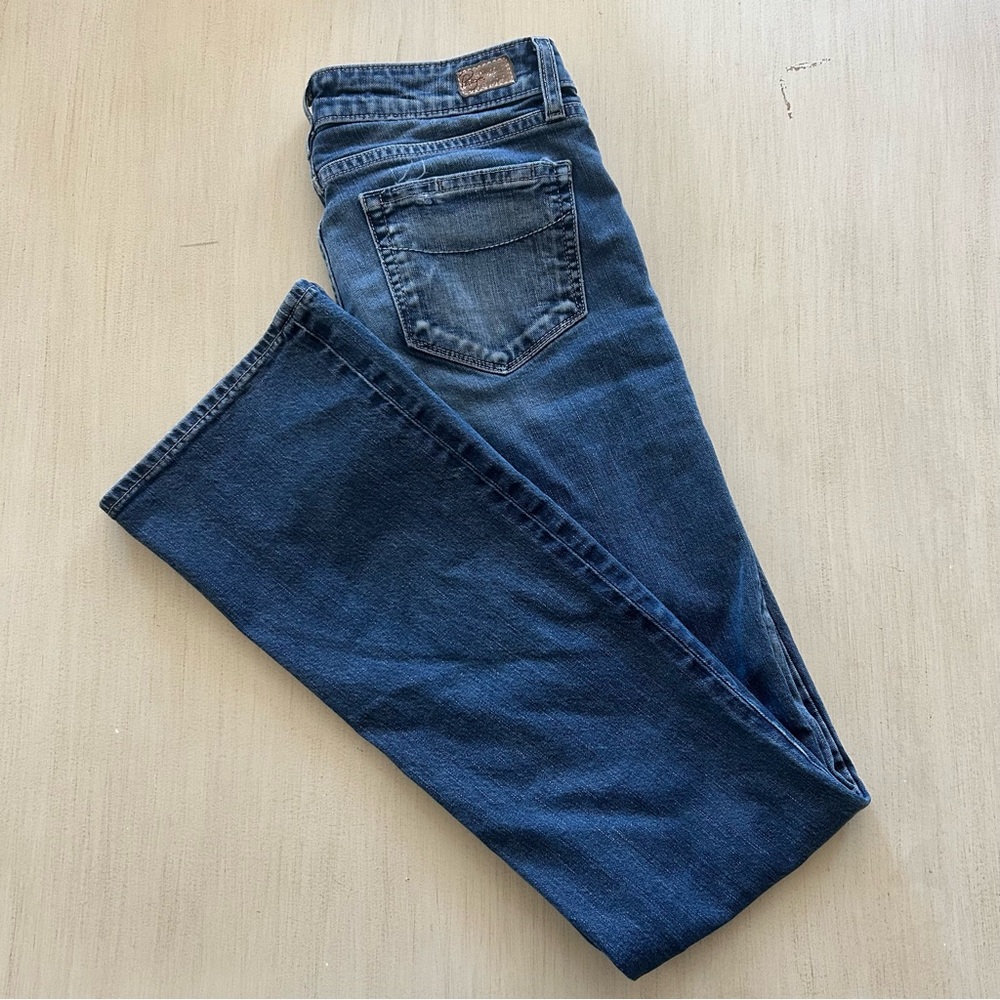 Paige Denim Benedict Canyon Classic Rise Peg Leg Size 27 runs small